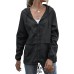 Women's Waterproof Raincoat Lightweight Rain Jacket Hooded Windbreaker with Pockets for Outdoor