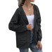 Women's Waterproof Raincoat Lightweight Rain Jacket Hooded Windbreaker with Pockets for Outdoor