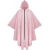 Hooded Rain Poncho for Adult with Pocket and Zipper, Waterproof Lightweight Raincoat for Men and Women