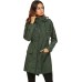 Women Waterproof Lightweight Rain Jacket Active Outdoor Hooded Raincoat