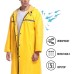 Mens Long Hooded Safety Rain Jacket Waterproof Emergency Raincoat Poncho