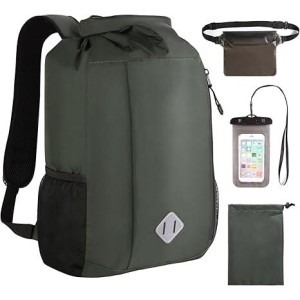 Dry Bag Backpack, 20 L Dry Bag Waterproof with Waist Pouch and Phone Case