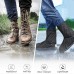 Waterproof Shoe Covers Hard Sole, Reusable Rain Boot Shoe Cover with Zipper,Non-Slip Rain Boots
