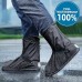 Waterproof Shoe Covers Hard Sole, Reusable Rain Boot Shoe Cover with Zipper,Non-Slip Rain Boots