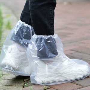 Shoe Covers Boot Covers Plastic Disposable Waterproof Shoe Covers for Men and Women Rain Outdoor Indoors Overshoes