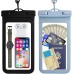 2-Pack Extra Large Waterproof Phone Pouch - Universal Dry Bag for iPhone,  Wallet, Passport - Touch Sensitive with Finger Strap