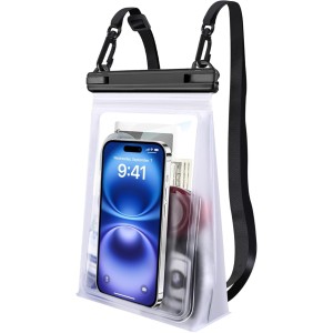 Large Floating Waterproof Phone Pouch [with Sealing Strip], Float Water Proof Bag for Beach Water Park