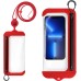 Underwater Phone Case with Adjustable Silicone Shoulder Strap, IPX8 Waterproof Cell Phone Dry Pouch for Beach & Swimming
