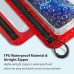 Underwater Phone Case with Adjustable Silicone Shoulder Strap, IPX8 Waterproof Cell Phone Dry Pouch for Beach & Swimming