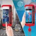 Underwater Phone Case with Adjustable Silicone Shoulder Strap, IPX8 Waterproof Cell Phone Dry Pouch for Beach & Swimming
